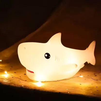 Cute Shark Table Lamp Night Lamp (14 cm, Multicolor)